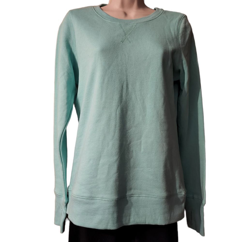 Tek Gear Junior Women's Sweatshirt Small Pullover Thumb Holes Crew Neck